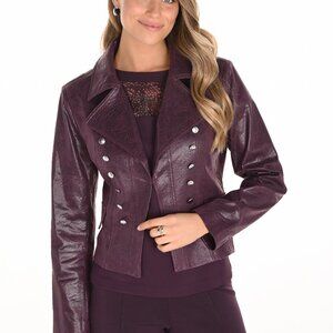 253724 Plum VEGAN Jacket by FRANK LYMAN